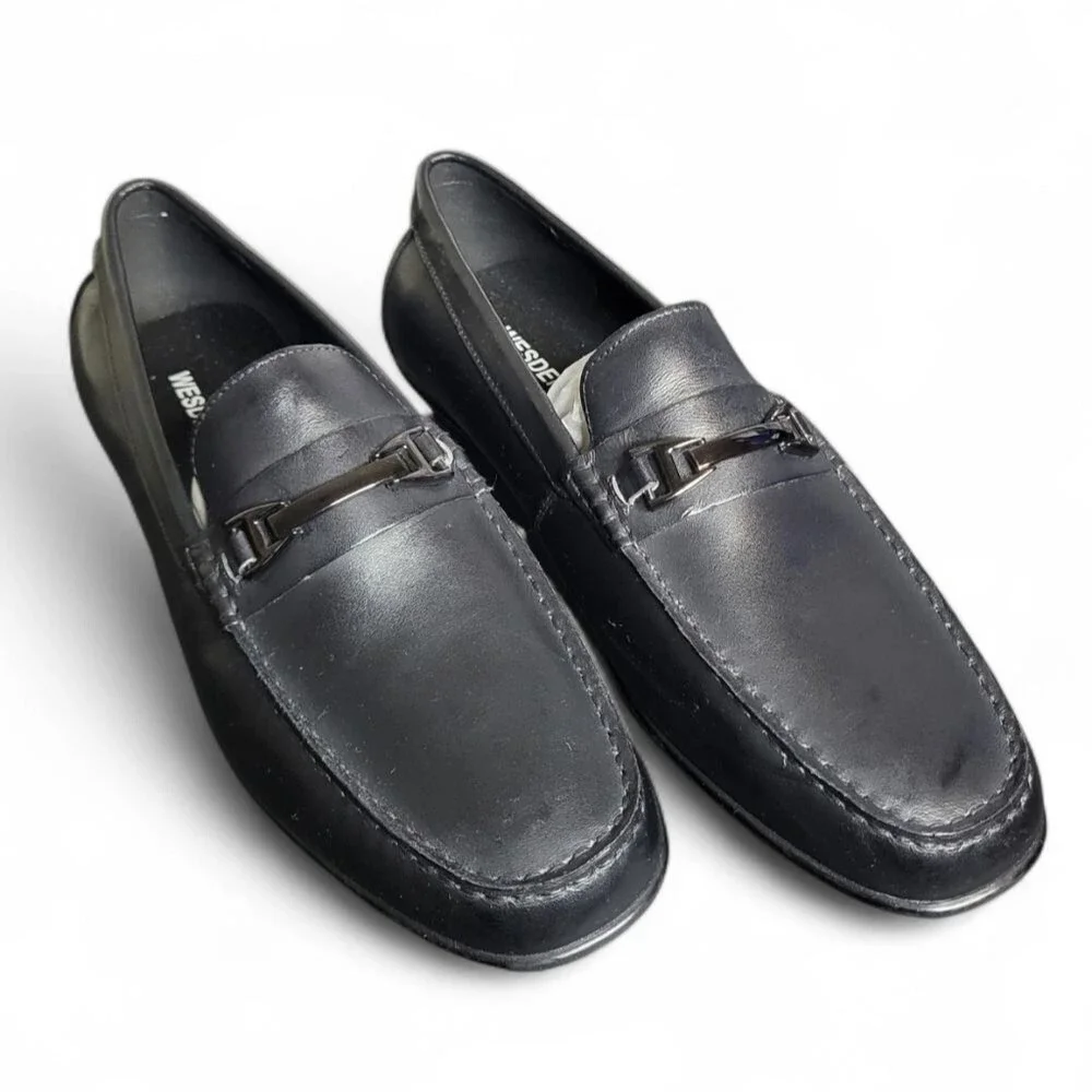 Wesdenking Men's Genuine Leather Slip-On Loafers - NWOT